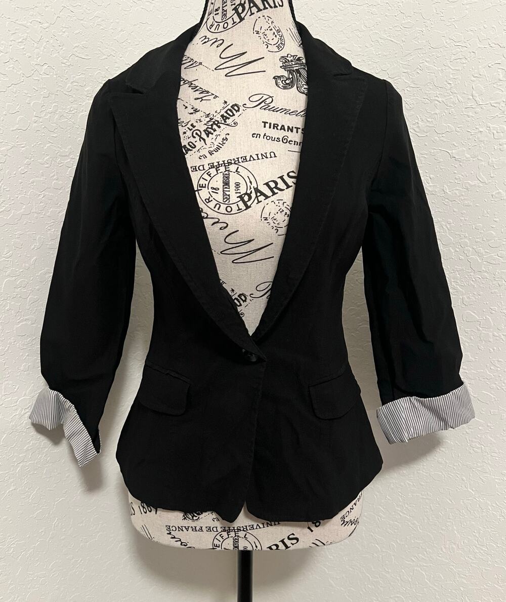 Papaya Women’s Blazer Size Large One Button 3/4 Sleeve Office Career Wedding